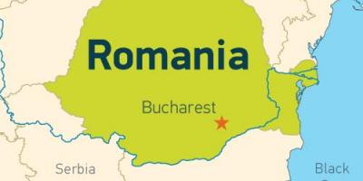 Bucarest sur une carte