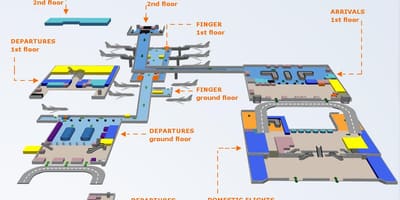 Carte de l'aéroport Otp