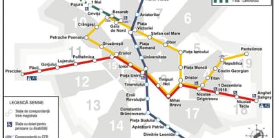 Plan de métro de bucarest