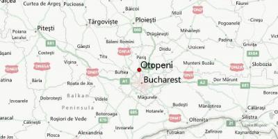 Carte de l'aéroport d'Otopeni