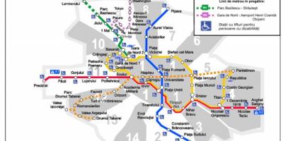 Carte du métro de bucarest